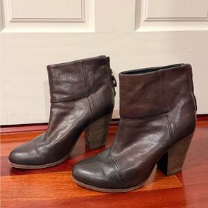 Rag & Bone Dark Brown Ankle Booties